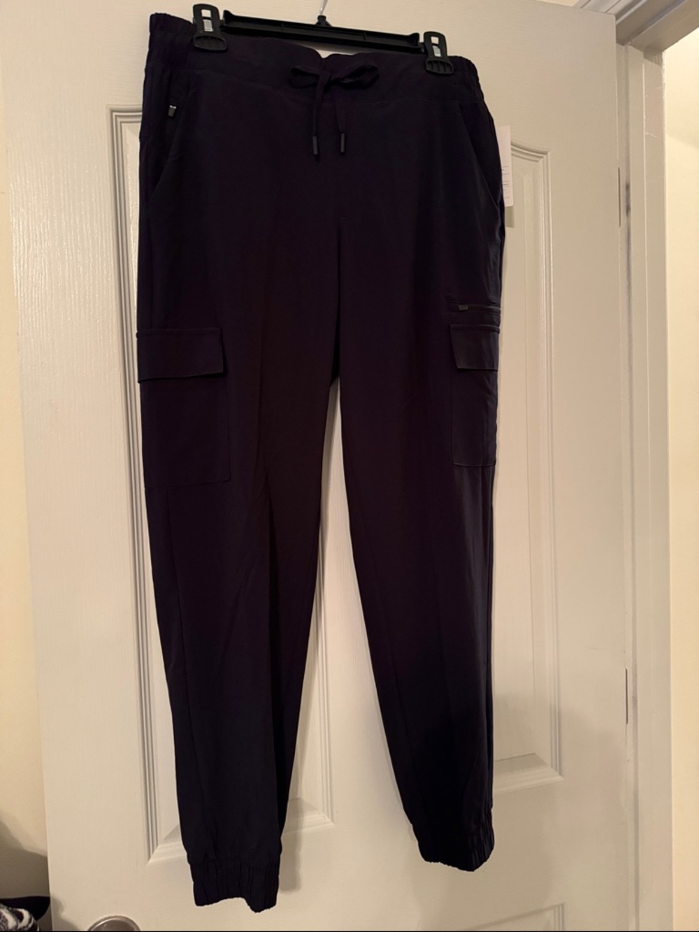 Women’s All in Motion Black Cargo Jogger Pants - Casual Elastic Waist